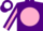 Silk - Purple, White 'CRP' on Pink disc, Pink Stripe on Sle