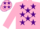 Silk - Shocking Pink, Purple Stars, Pink Cap, Purple Stars