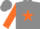 Silk - Grey, Orange star and sleeves