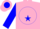 Silk - Pink, Pink Stars on Blue disc, Pink Bars on Blue Sleeves