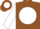 Silk - Brown, Brown 'W' on White disc, White Bars on Sleeves