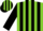 Silk - Apple Green, Black Braces, Black Stripes on Sleeves, Apple