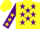 Silk - Yellow, Purple stars, Purple sleeves, Yellow stars, Yellow cap