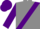 Silk - grey, Purple 'A', Purple Sash, grey Band on Purple Sleeves, Purple Cap
