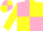 Silk - Pink and yellow quartered, Yellow sleeves, Pink and Yellow quartered cap