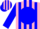 Silk - PINK, Blue 'ALM' on Blue disc, Blue Stripes on sleeves