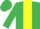 Silk - EMERALD GREEN, yellow panel, emerald green cap