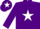 Silk - Purple, White star and cap