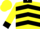 Silk - Yellow, Black Emblem and Collar, Black Chevrons and Cuffs