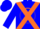 Silk - Blue, Orange cross belts, Orange Circle o