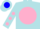 Silk - Powder Blue, Blue C on Pink disc, Pink spots on Sle