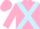 Silk - Pink, Light blue cross belts