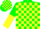 Silk - GREEN & YELLOW Blocks, Green & Yellow Halved Slvs