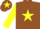 Silk - Brown, Yellow star, sleeves and star on cap