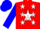 Silk - RED, blue 'RR' on white star, white stars on blue sleeves, red and blue cap