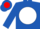 Silk - Royal Blue, Red F on White disc, Red Bars