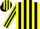 Silk - Yellow, Black Stripes, Yellow an