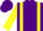 Silk - Purple, Yellow braces, yellow sleeves, purple cap