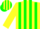 Silk - Yellow and Green Halfs, Green Stripes on Yellow Sleeves