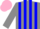 Silk - Grey and Blue stripes, Grey sleeves, Pink cap