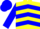 Silk - Yellow and Blue chevrons, Blue sleeves and cap