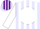 Silk - Lavender, Purple Antelope on White disc, White Stripes on Sleeves, L