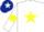 Silk - White, Yellow star and armlets, Dark Blue cap, White star