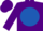 Silk - PURPLE, royal blue disc, purple cap