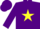 Silk - Purple, Yellow Shooting Star on Back,
