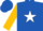 Silk - Royal Blue, Gold 'Moon and Star', White Star on Gold Sleeves, Royal Blue C