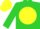 Silk - Lime Green, Lime Green 'HEP' on Yellow disc, Yellow Cap