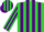 Silk - Lime Green, Purple Stripes
