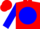 Silk - Red, Red 'FP' on Blue disc, Blue Sleeves,Red Cap