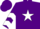 Silk - Purple, White Star, White Chevrons on Sleeves