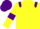 Silk - Yellow, Purple epaulettes, armlets and cap