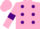 Silk - Pink, Purple spots, Pink sleeves, Purple armlets