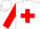 Silk - White, Red Cross, Red  Bars on Sleeves