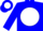 Silk - Blue, White disc, Blue 'D', White