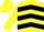 Silk - Yellow, Black Chevrons, Yellow Sleeves,