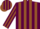 Silk - Maroon, Brown Stripes, Maroon 'MJF',