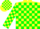 Silk - Yellow, Green Blocks, Green Blocks on