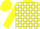 Silk - Yellow and White Blocks, Yellow Cap
