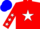 Silk - Red, White Bordered Star With 'RR', White Stars on Sleeves, Red Cuffs, Blue Cap