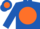 Silk - Royal Blue, Orange disc, Orange