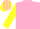 Silk - Pink and Yellow Halves, Pink Stripes on Yellow Sleeves