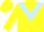 Silk - Yellow, Light Blue chevron, Light Blue Band on Sleeves, Yello