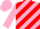 Silk - Pink, Red Diagonal Stripes, Pink Sleeves, Pink Cap