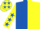 Silk - Royal Blue and Yellow (halved), Yellow sleeves, Royal Blue stars and stars on cap