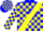 Silk - Blue, Yellow Sash, Yellow Blocks on