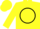 Silk - Yellow, Yellow 'E' on Black Circle, Black Bars on Yellow Sleeves, Yellow Ca